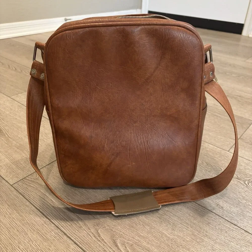 Vintage Samsonite Sonora Shoulder‎ Bag Brown Overnight Carry-On Luggage